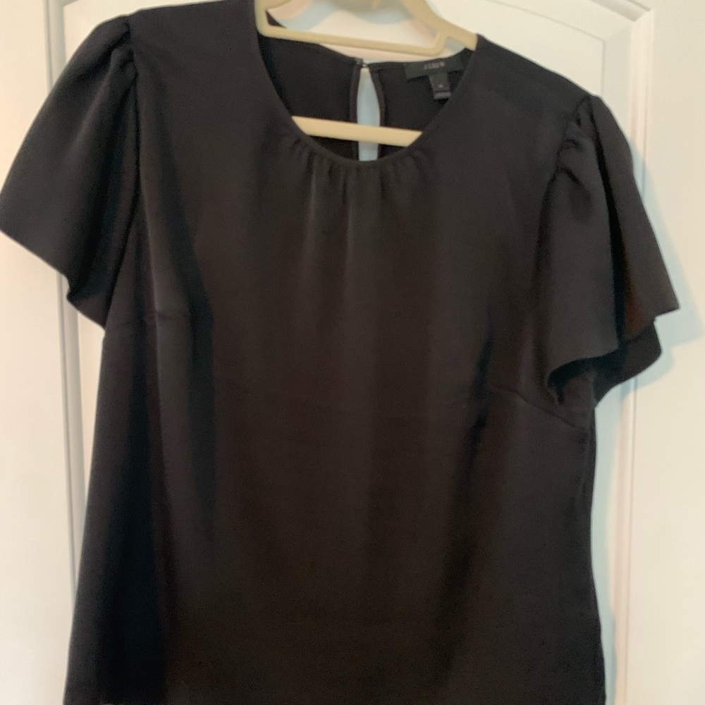 JCrew black top. Size 14